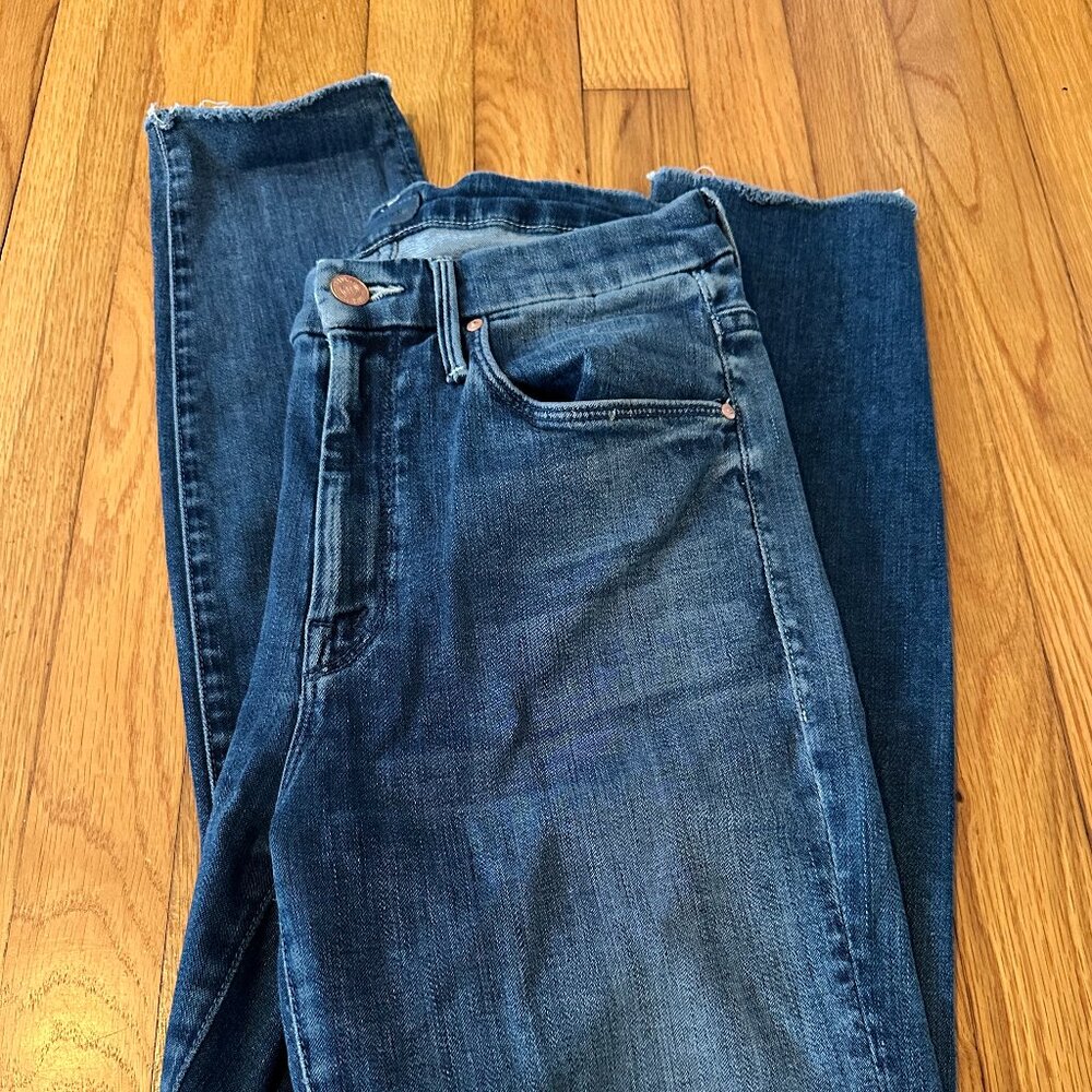 Mother Jeans, High Waisted Looker Ankle Fray, Size 26